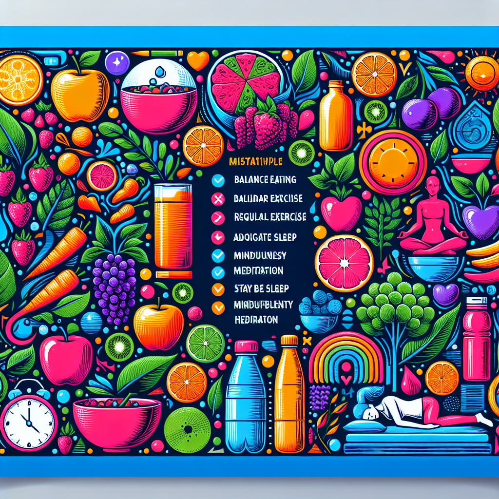 Poster Kreatif: Panduan Hidup Sehat yang Menarik dan Inspiratif